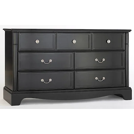 Casual 7 Drawer Double Dresser